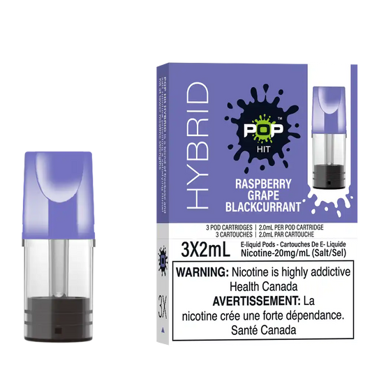 Raspberry Grape Blackcurrant Stlth Pods by Pop Hybrid