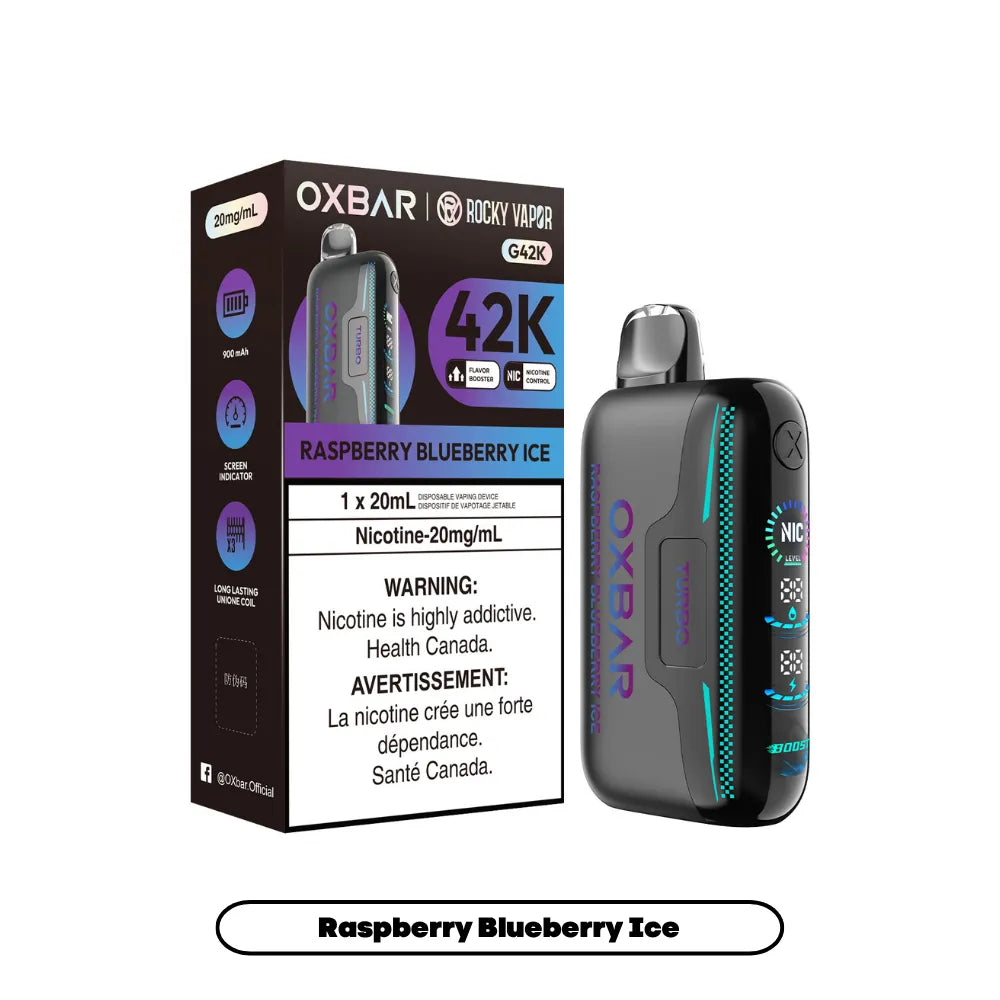 Raspberry Blueberry Ice Oxbar G42K - Disposable 42K by OXBAR