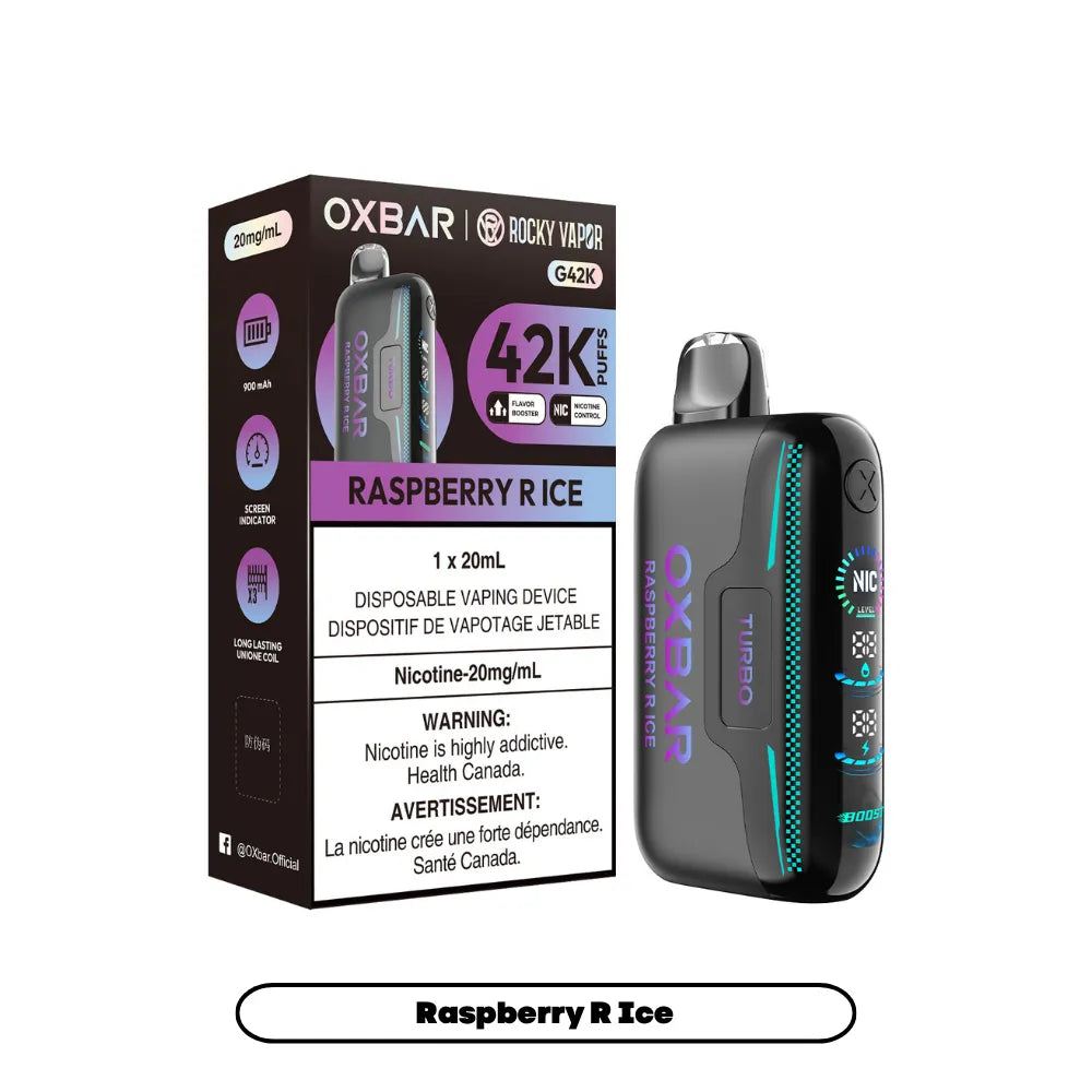 Raspberry R Ice Oxbar G42K - Disposable 42K by OXBAR