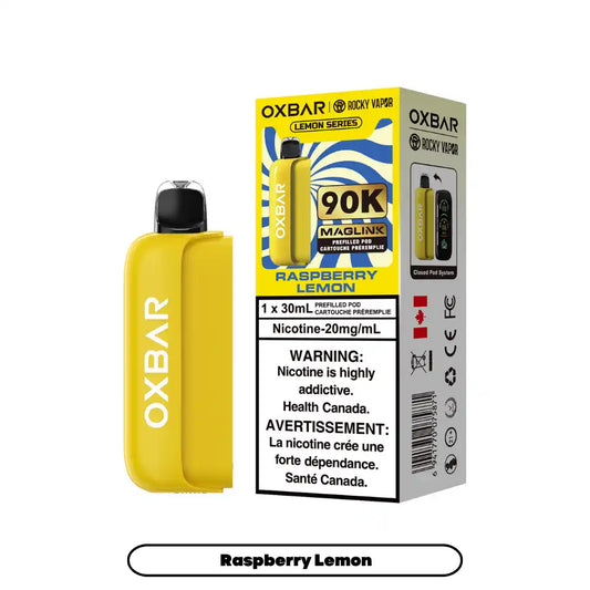 Raspberry Lemon Oxbar Maglink Pods (Lemon Series) 90K