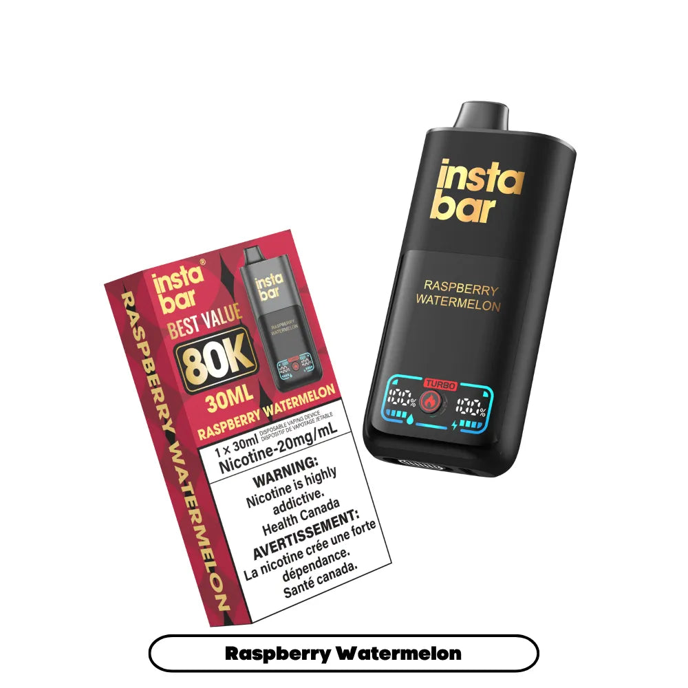 Raspberry Watermelon Insta Bar - Disposable 80K