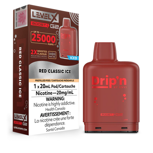 Red Classic Ice by Level X Drip'n G2 Boost 25K
