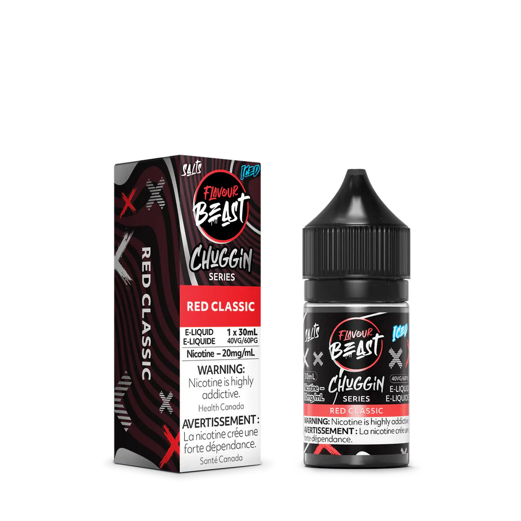 Red Classic Iced by Flavour Beast Chuggin' Series Salt