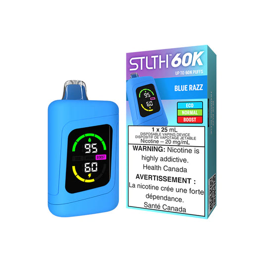 Blue Razz Stlth 60K - Disposable Vape
