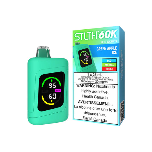 Green Apple Ice Stlth 60K - Disposable Vape