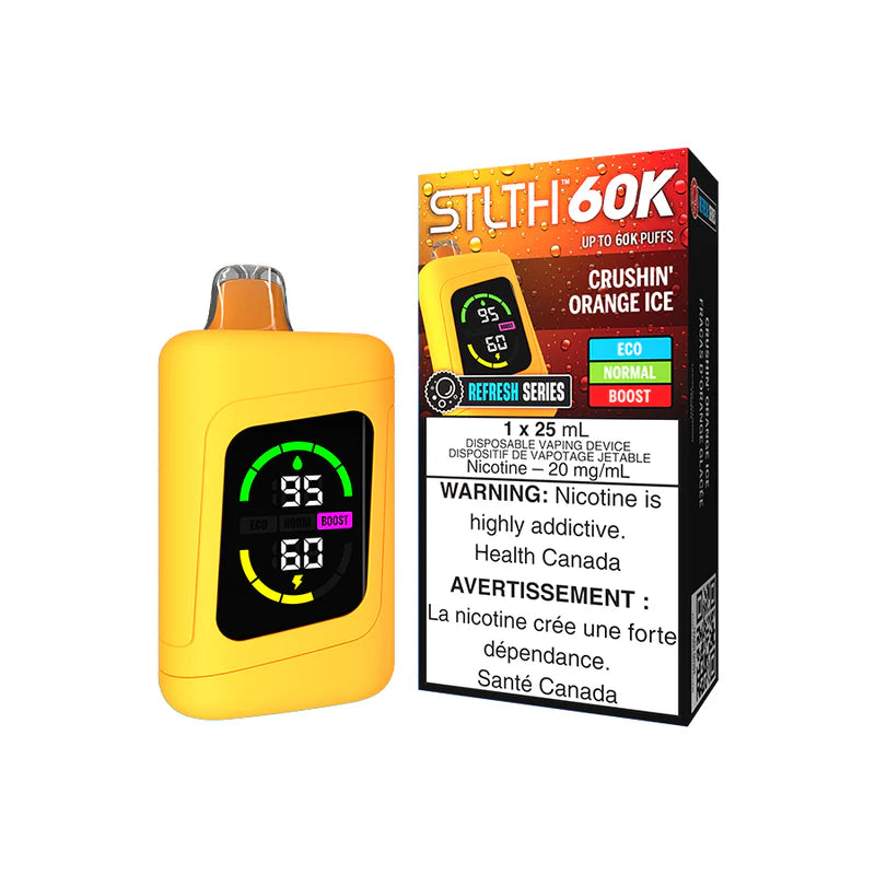 STLTH 60K DISPOSABLE - REFRESH SERIES CRUSHIN' ORANGE ICE