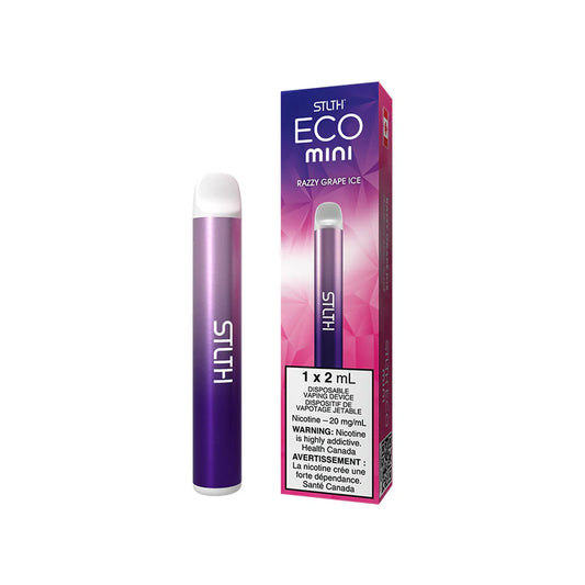 Razzy Grape Ice Stlth Eco Mini - Disposable Vape