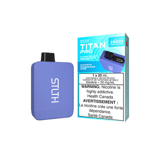 Blue Razz Ice Stlth Titan Pro - Disposable 15K