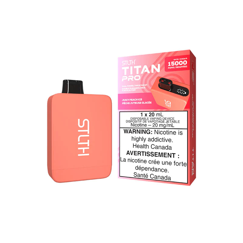 Juicy Peach Ice Stlth Titan Pro - Disposable 15K