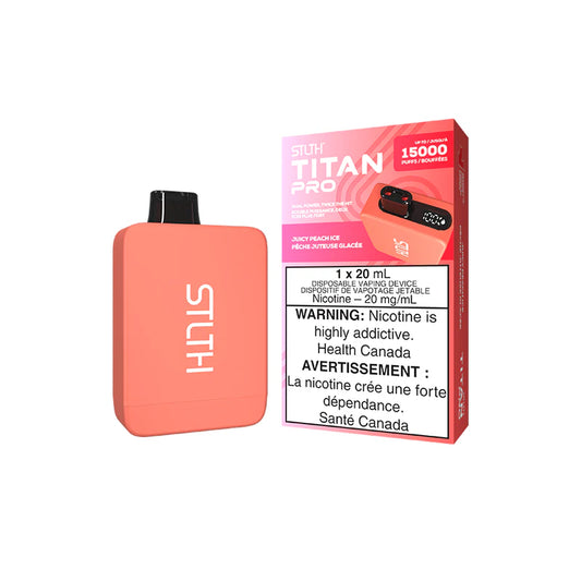 Juicy Peach Ice Stlth Titan Pro - Disposable 15K