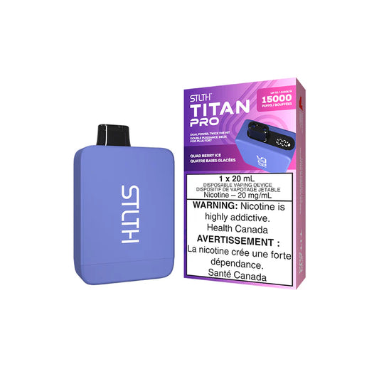 Quad Berry Ice Stlth Titan Pro - Disposable 15K