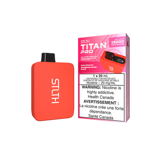 Razz Apple Ice Stlth Titan Pro - Disposable 15K
