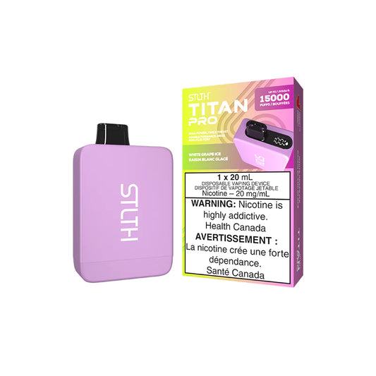 White Grape Ice Stlth Titan Pro - Disposable 15K