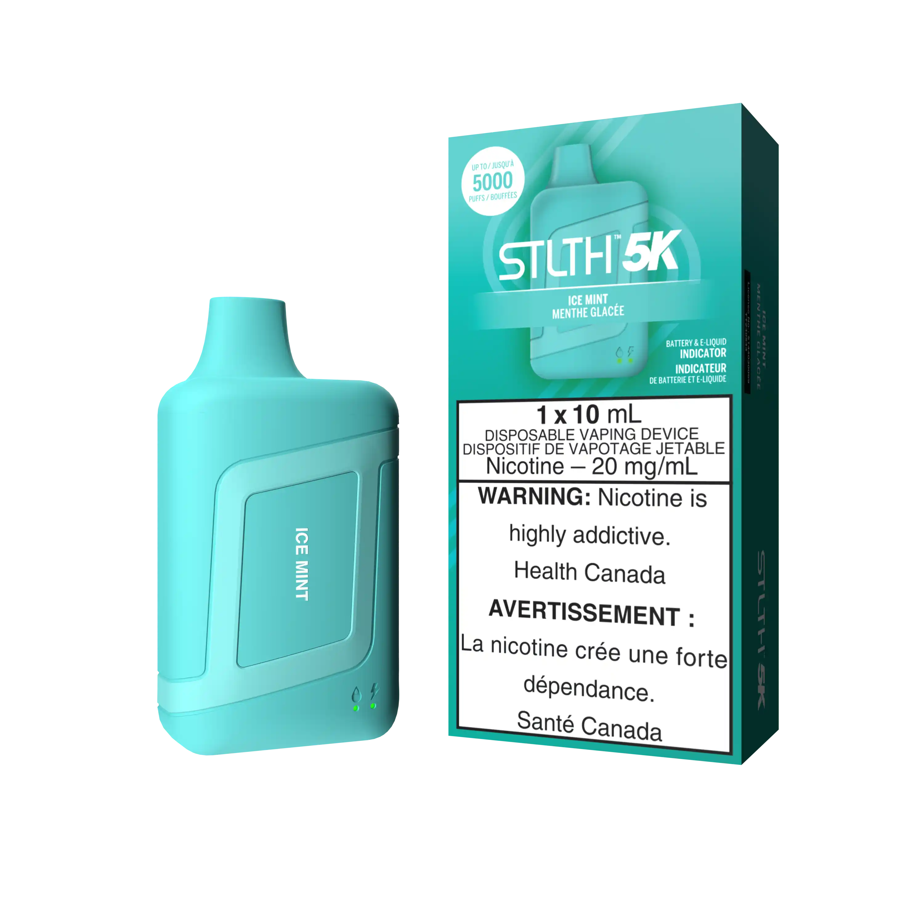 Ice Mint Stlth 5K Box - Disposable Vape by STLTH