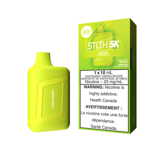 Lemon Mint Stlth 5K Box - Disposable Vape
