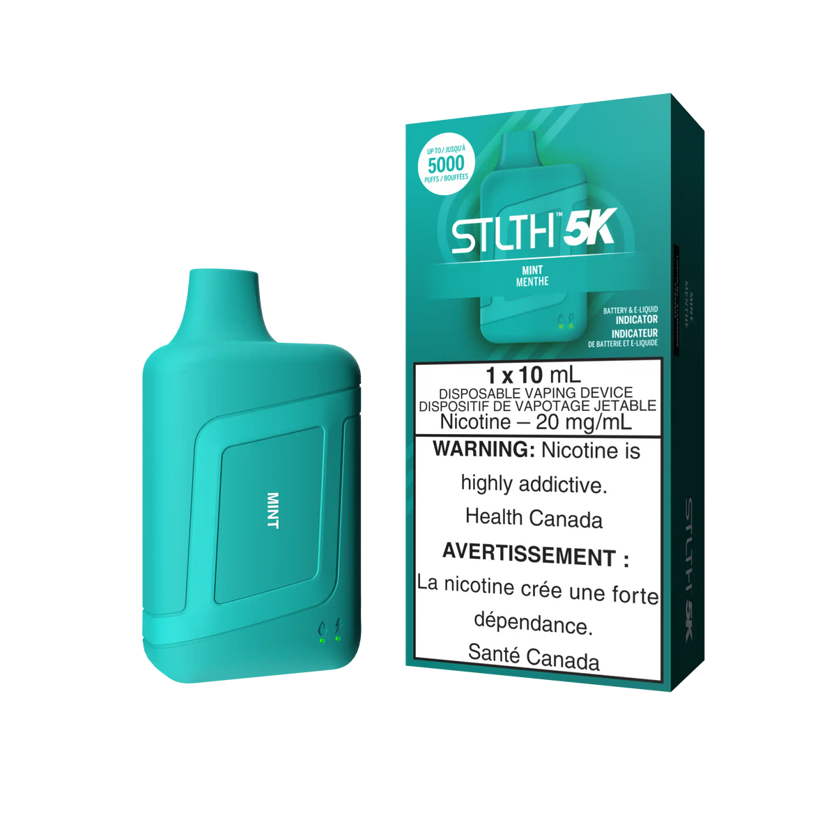 Mint Stlth 5K Box - Disposable Vape by STLTH