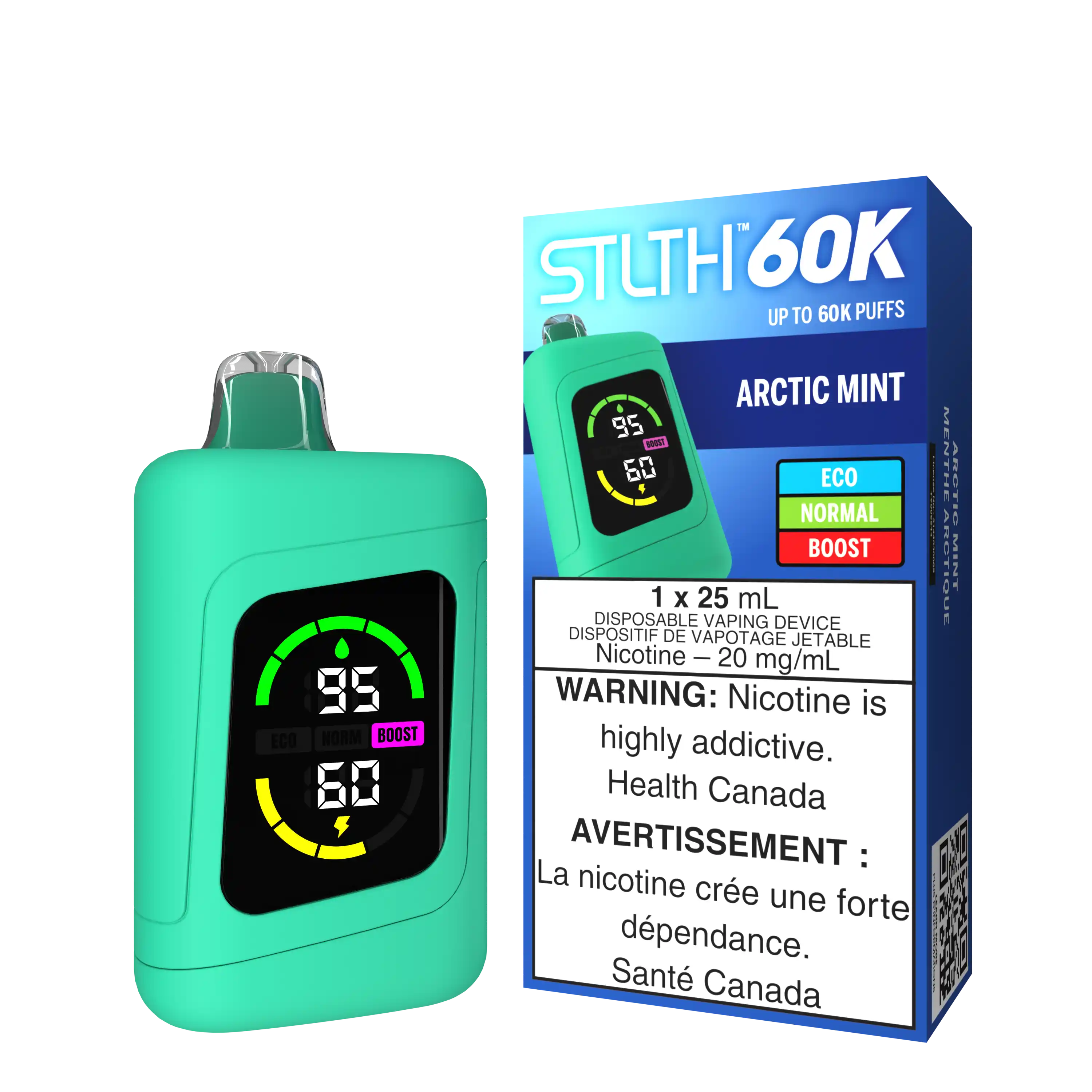 Arctic Mint Stlth 60K - Disposable Vape by STLTH