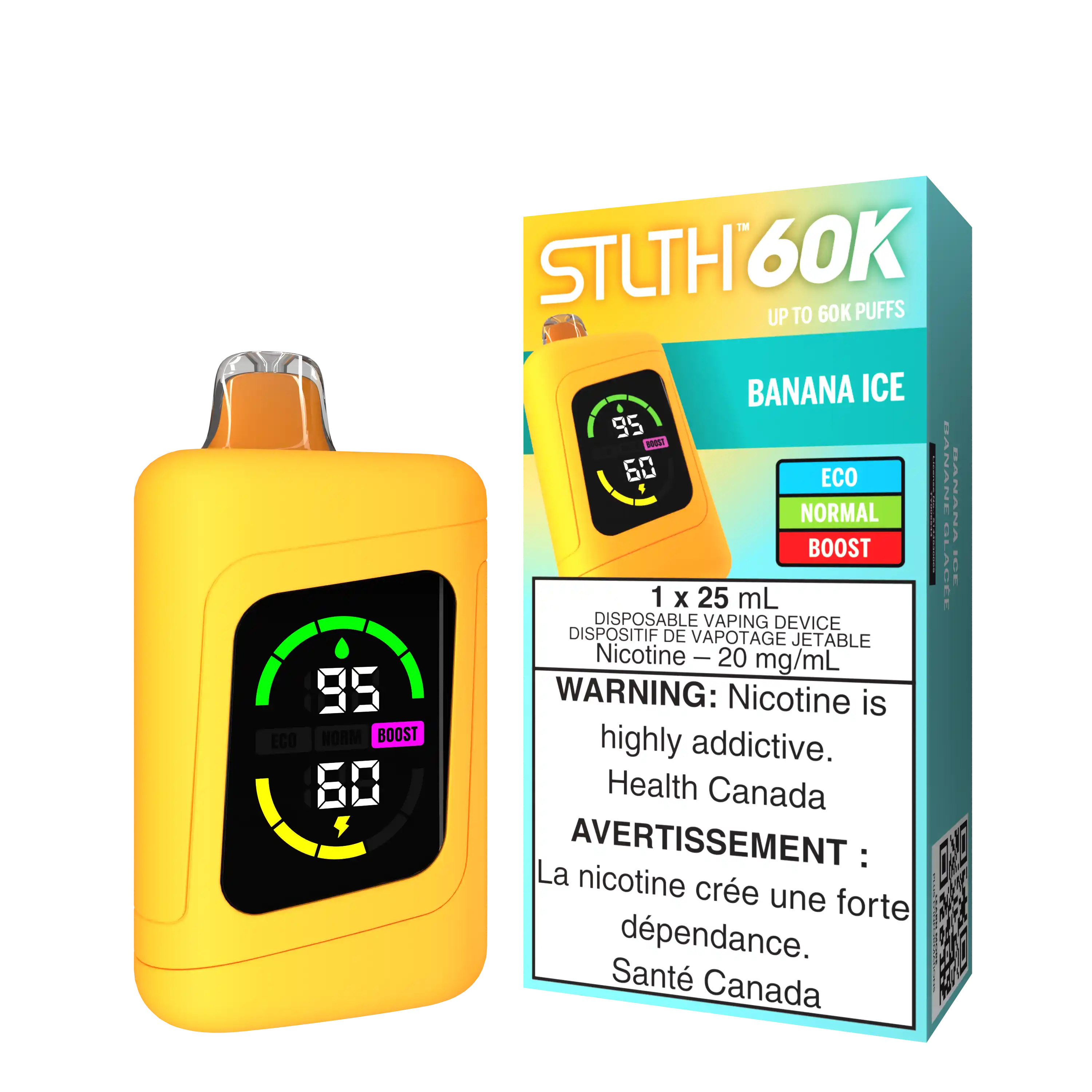 Banana Ice Stlth 60K - Disposable Vape by STLTH