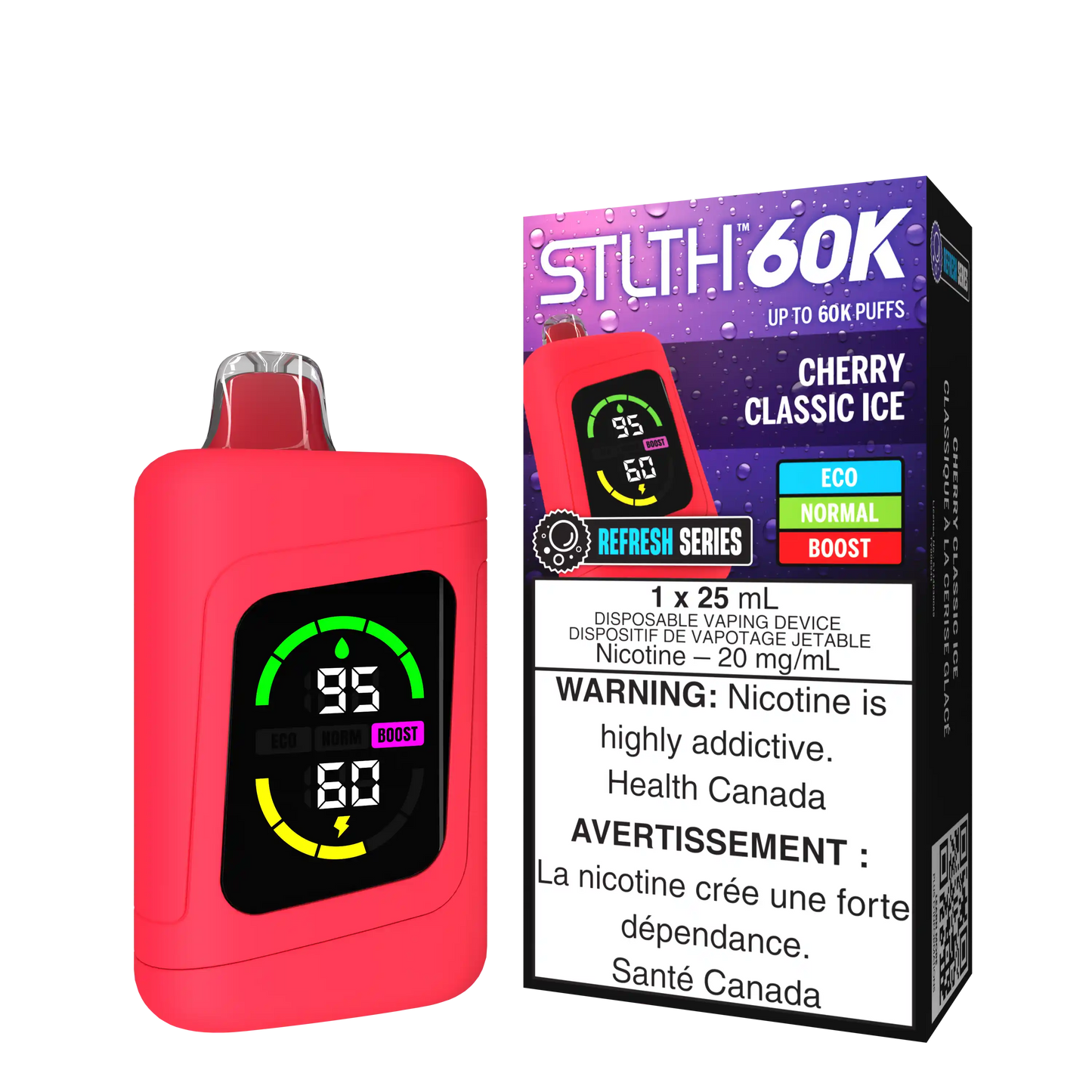 Cherry Classic Ice Stlth 60K Refresh Series - Disposable Vape