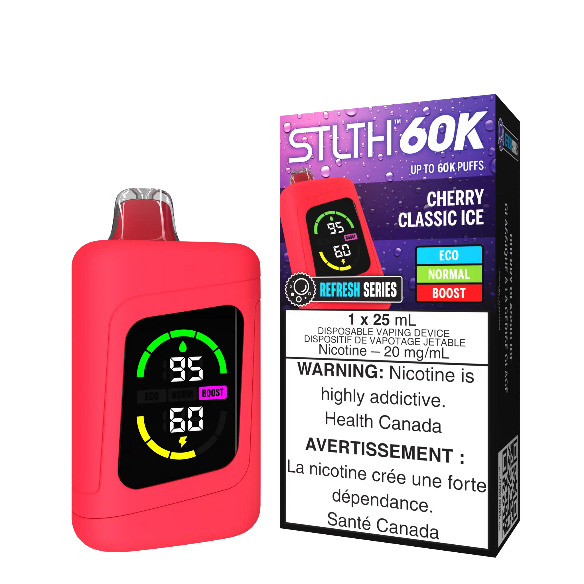 Cherry Classic Ice Stlth 60K Refresh Series - Disposable Vape