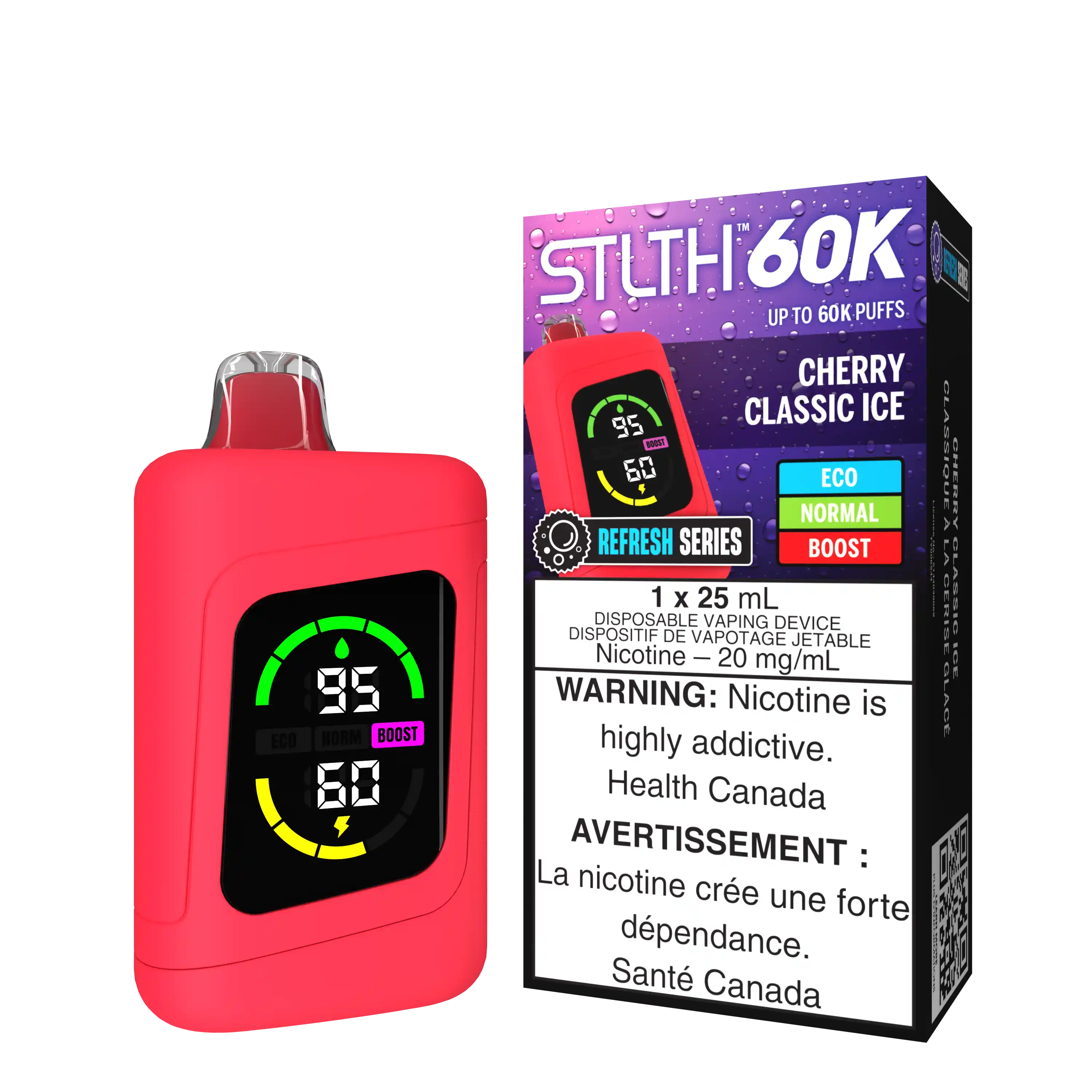 Cherry Classic Ice Stlth 60K Refresh Series - Disposable Vape
