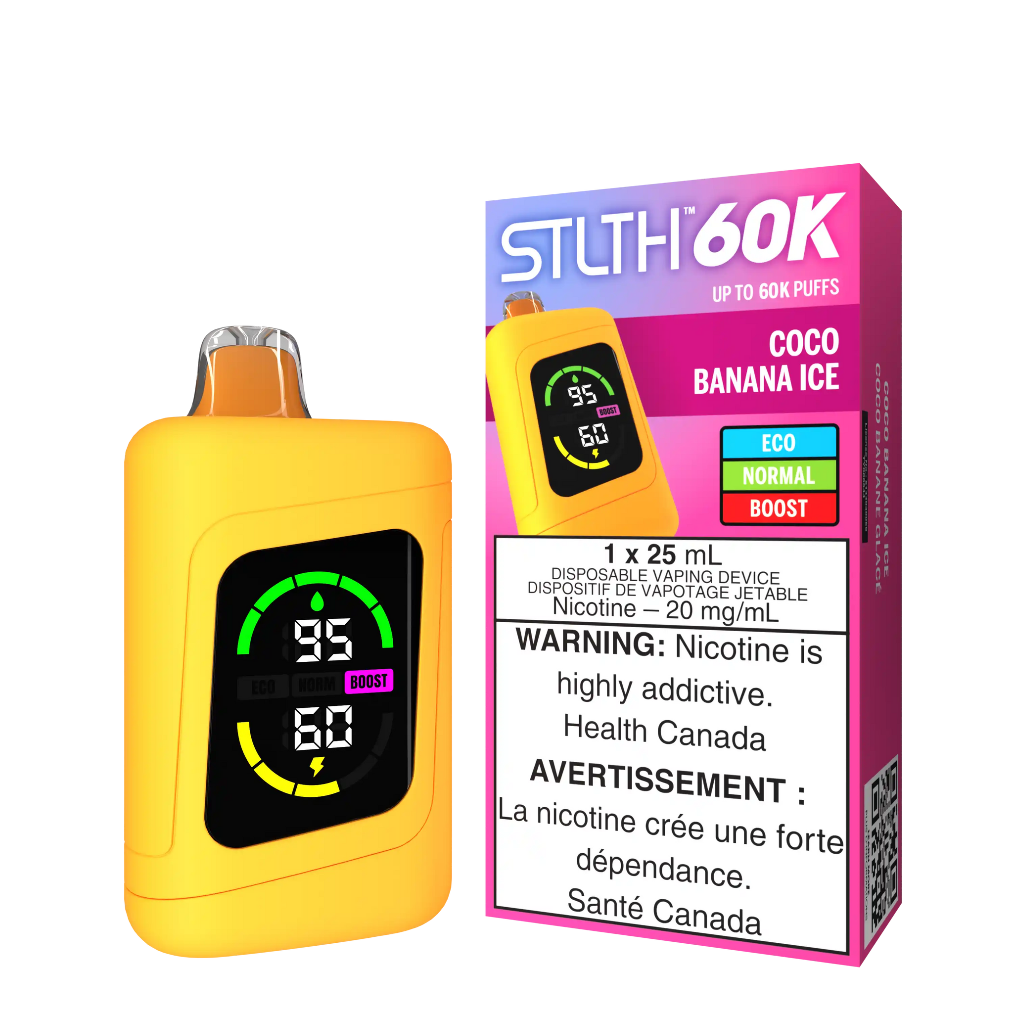 Coco Banana Ice Stlth 60K - Disposable Vape