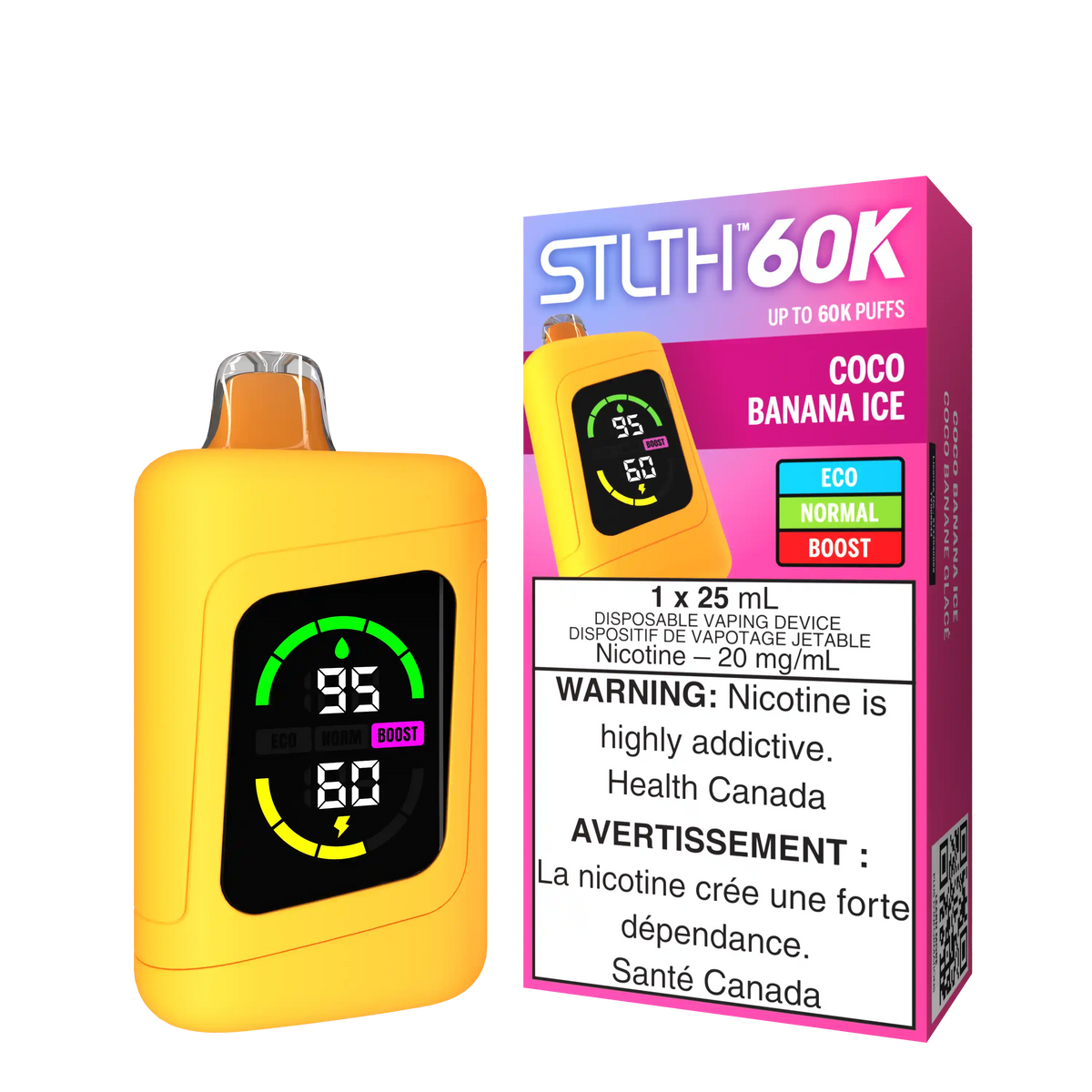 Coco Banana Ice Stlth 60K - Disposable Vape by STLTH