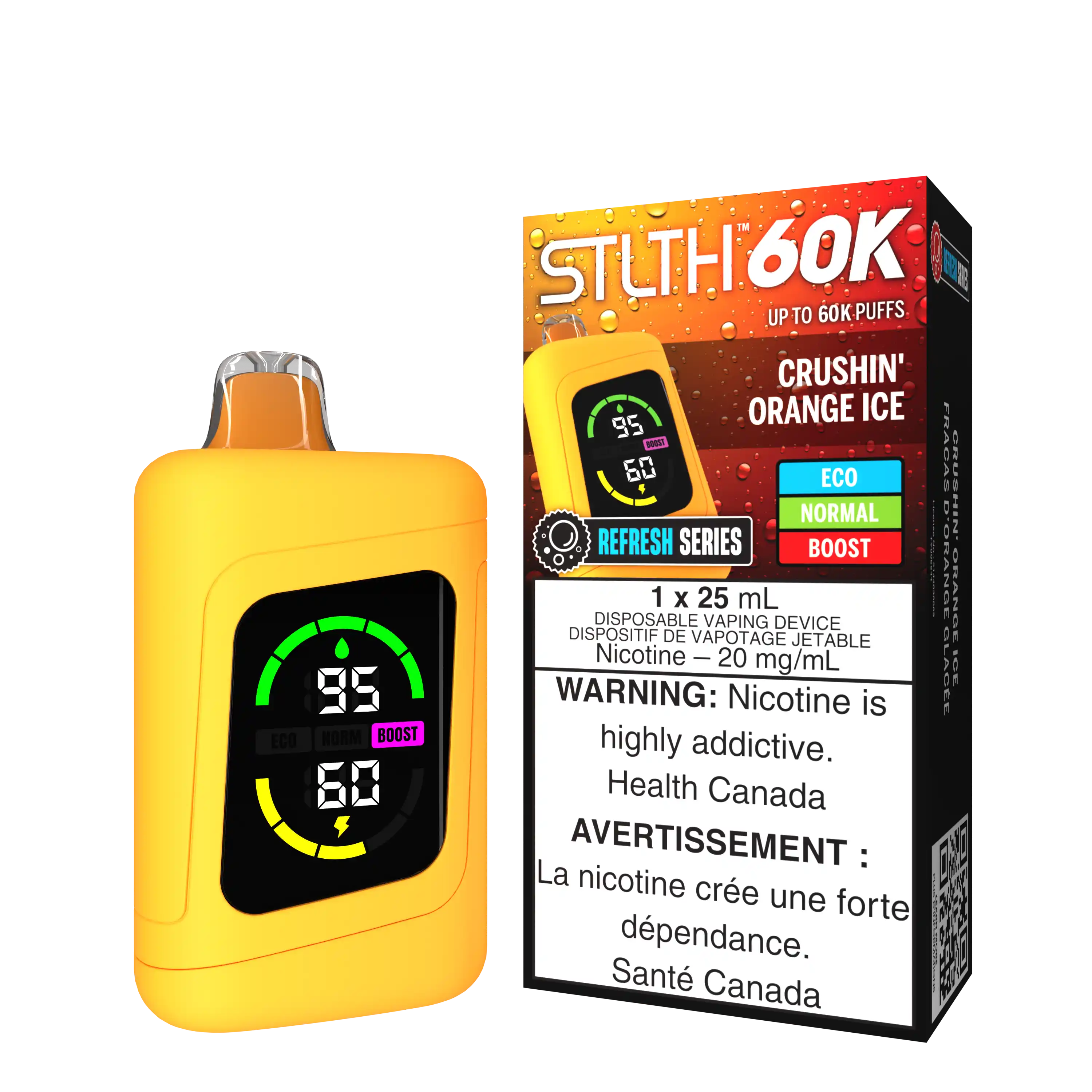 Crushin Orange Ice Stlth 60K Refresh Series - Disposable Vape by STLTH