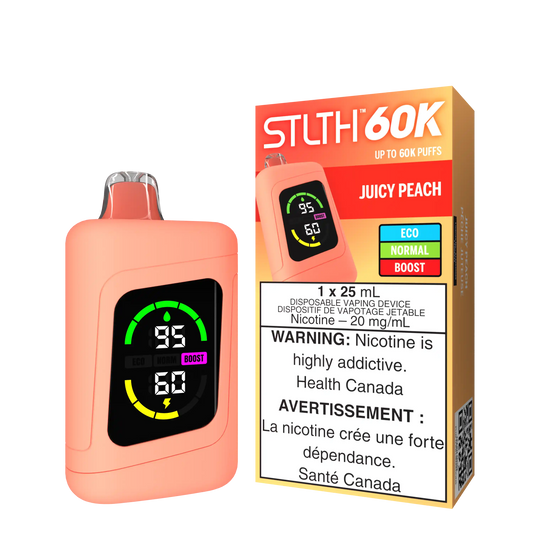 Juicy Peach Stlth 60K - Disposable Vape