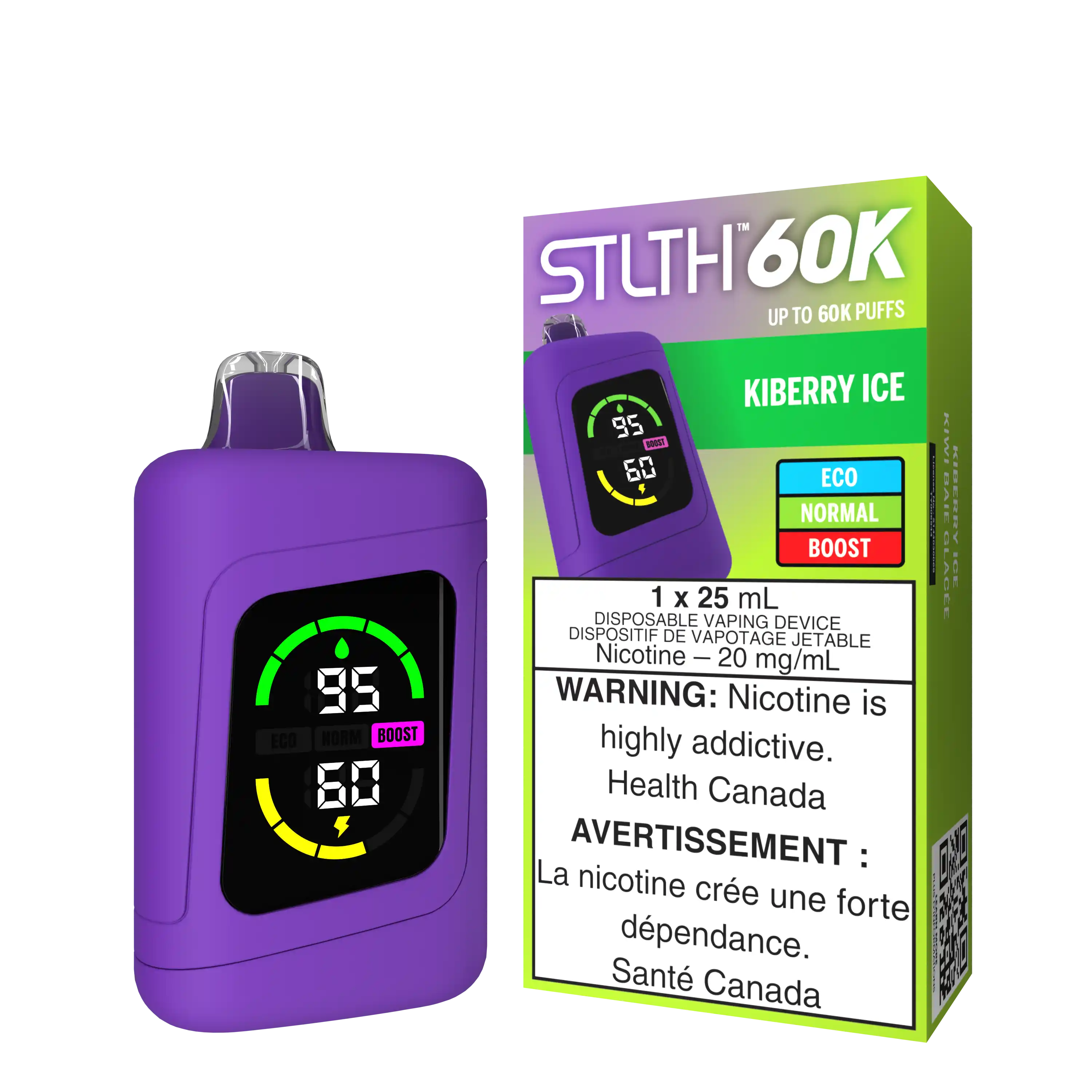 Kiberry Ice Stlth 60K - Disposable Vape by STLTH