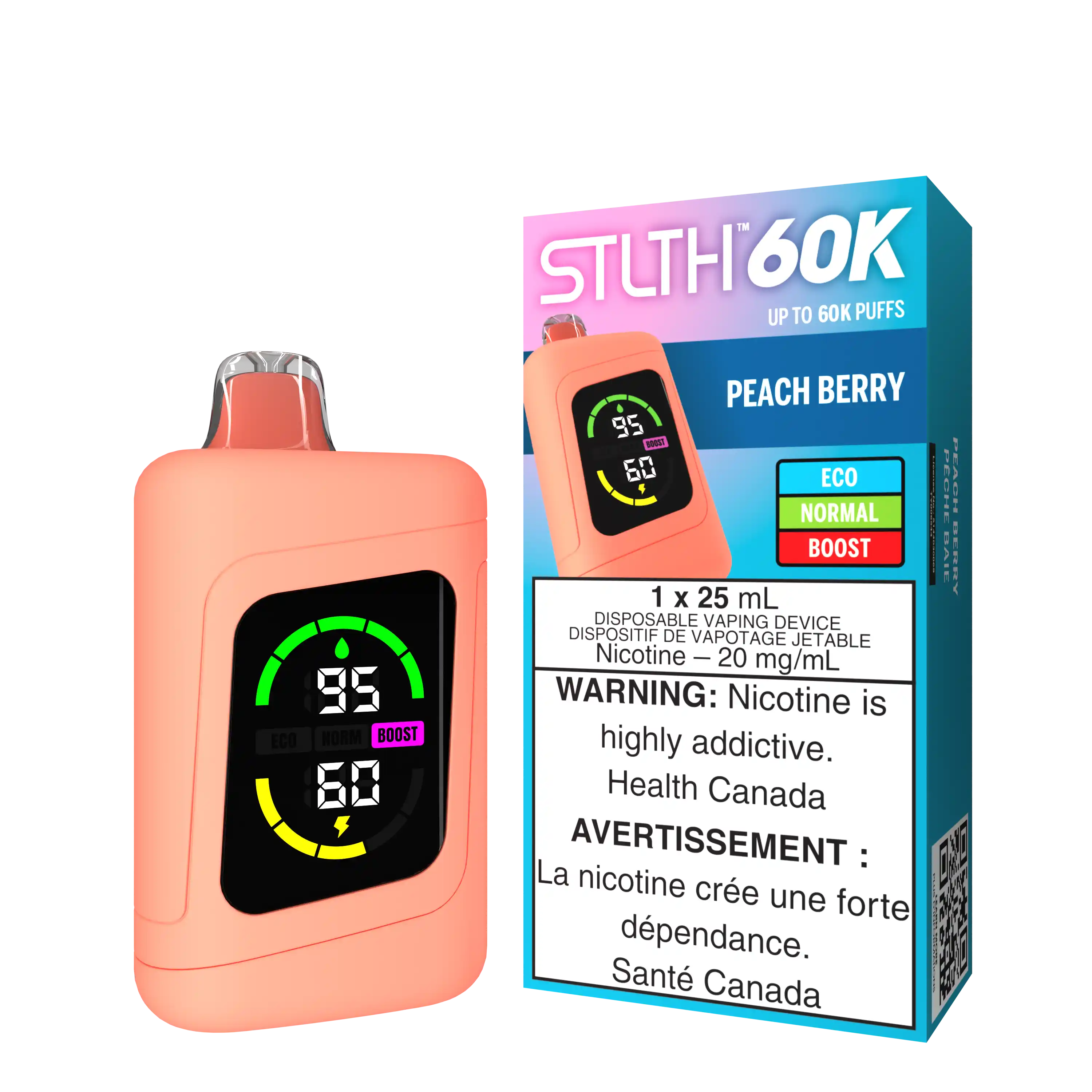 Peach Berry Stlth 60K - Disposable Vape by STLTH