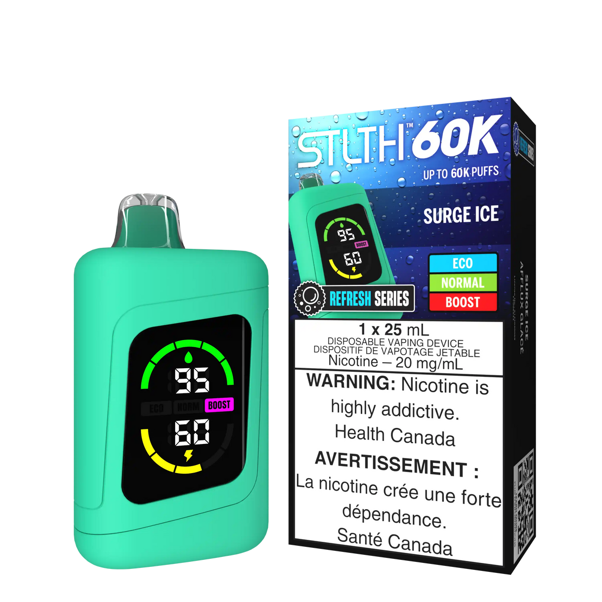 Surge Ice Stlth 60K Refresh Series - Disposable Vape by STLTH