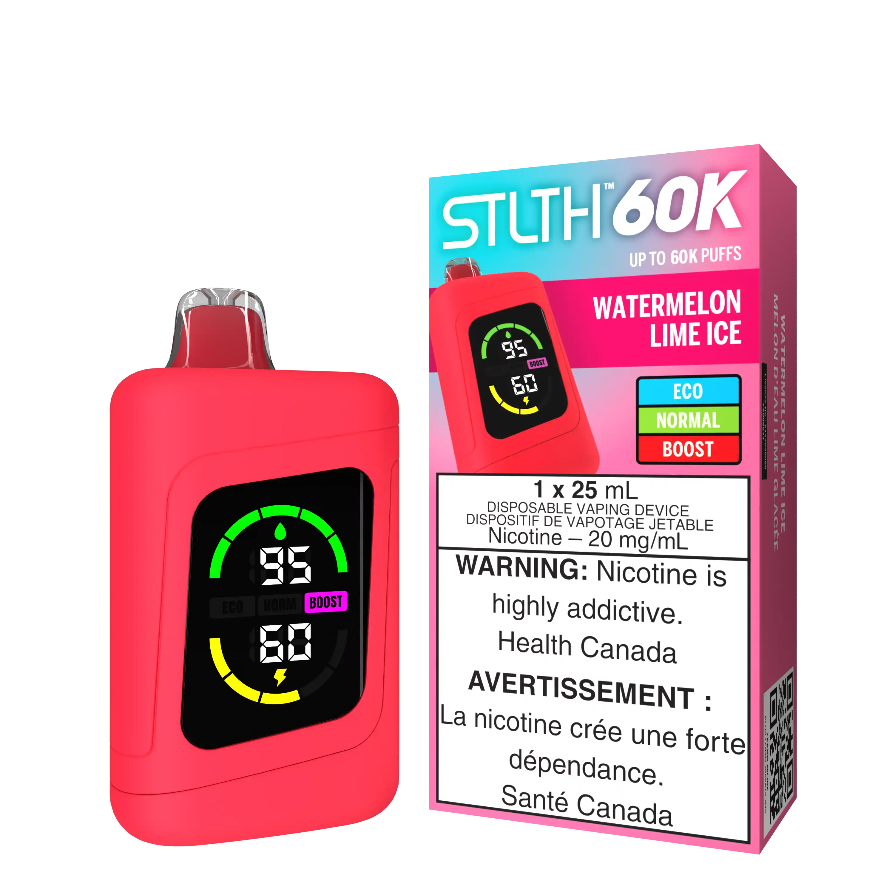 Watermelon Lime Ice Stlth 60K - Disposable Vape by STLTH