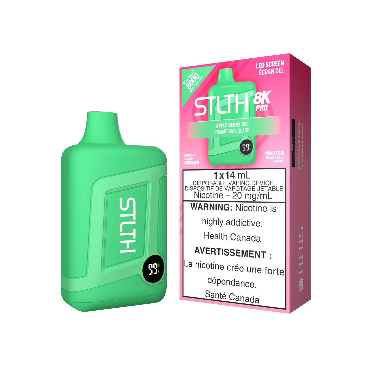 Apple Berry Ice Stlth 8K Pro - Disposable Vape