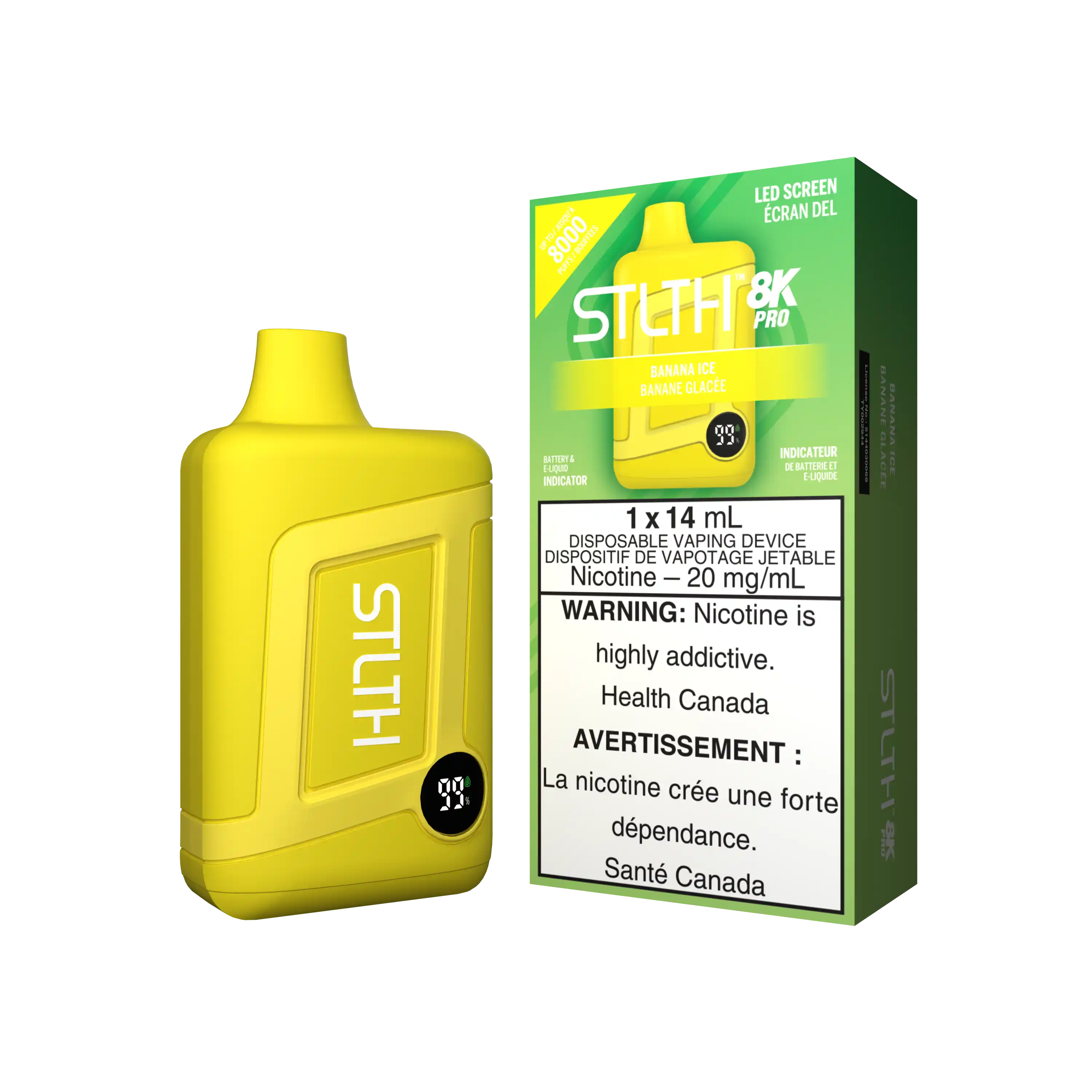 Banana Ice Stlth 8K Pro - Disposable Vape