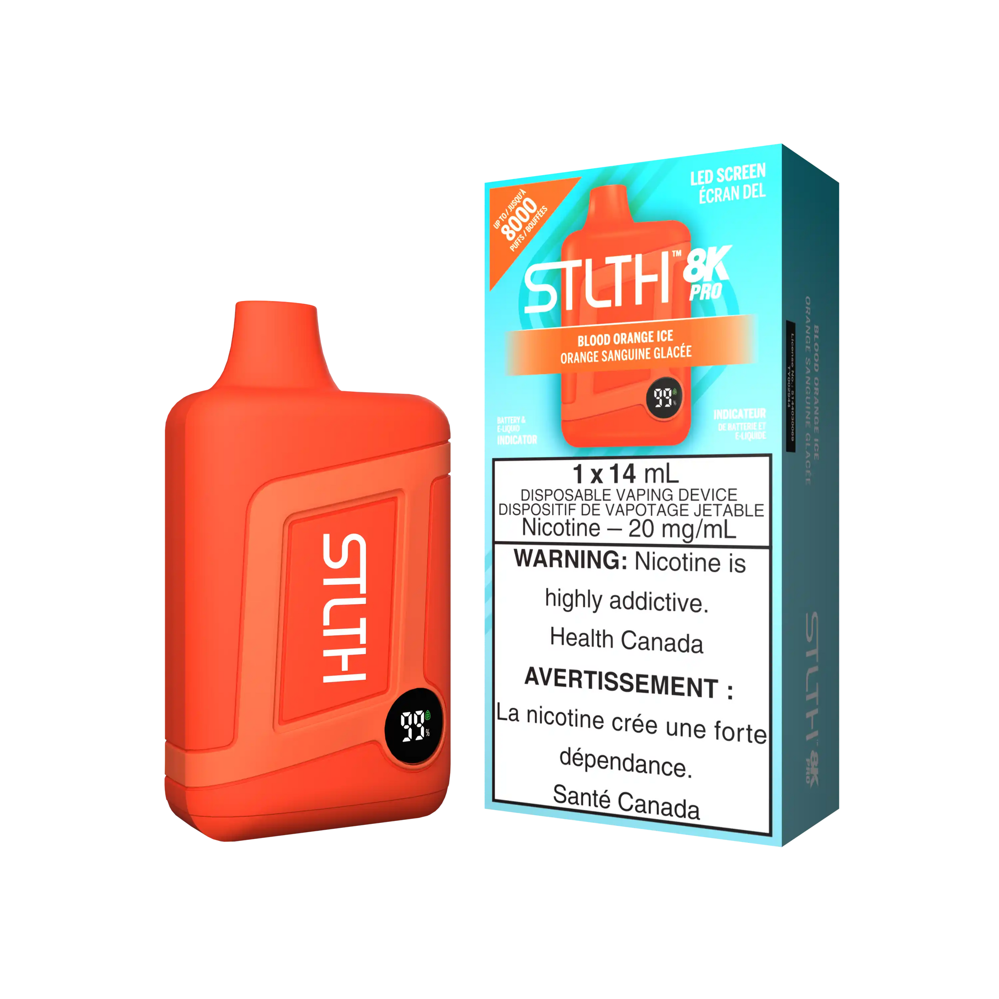 Blood Orange Ice Stlth 8K Pro - Disposable Vape