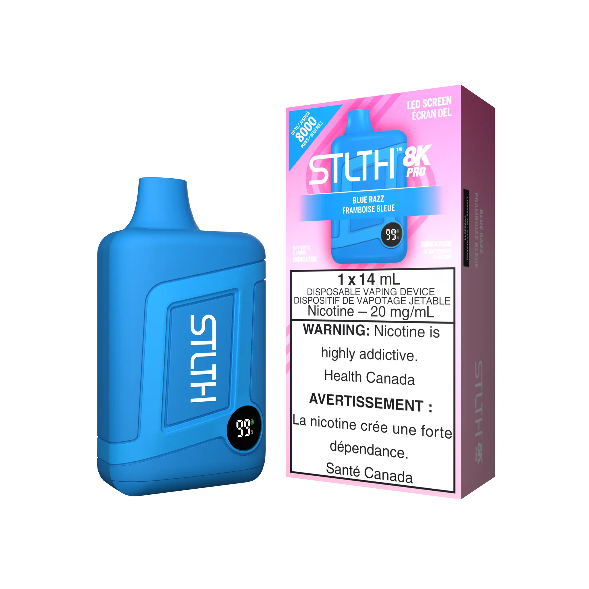 Blue Razz Stlth 8K Pro - Disposable Vape