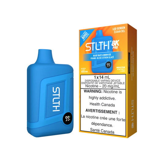 Blue Razz Lemon Ice Stlth 8K Pro - Disposable Vape by STLTH