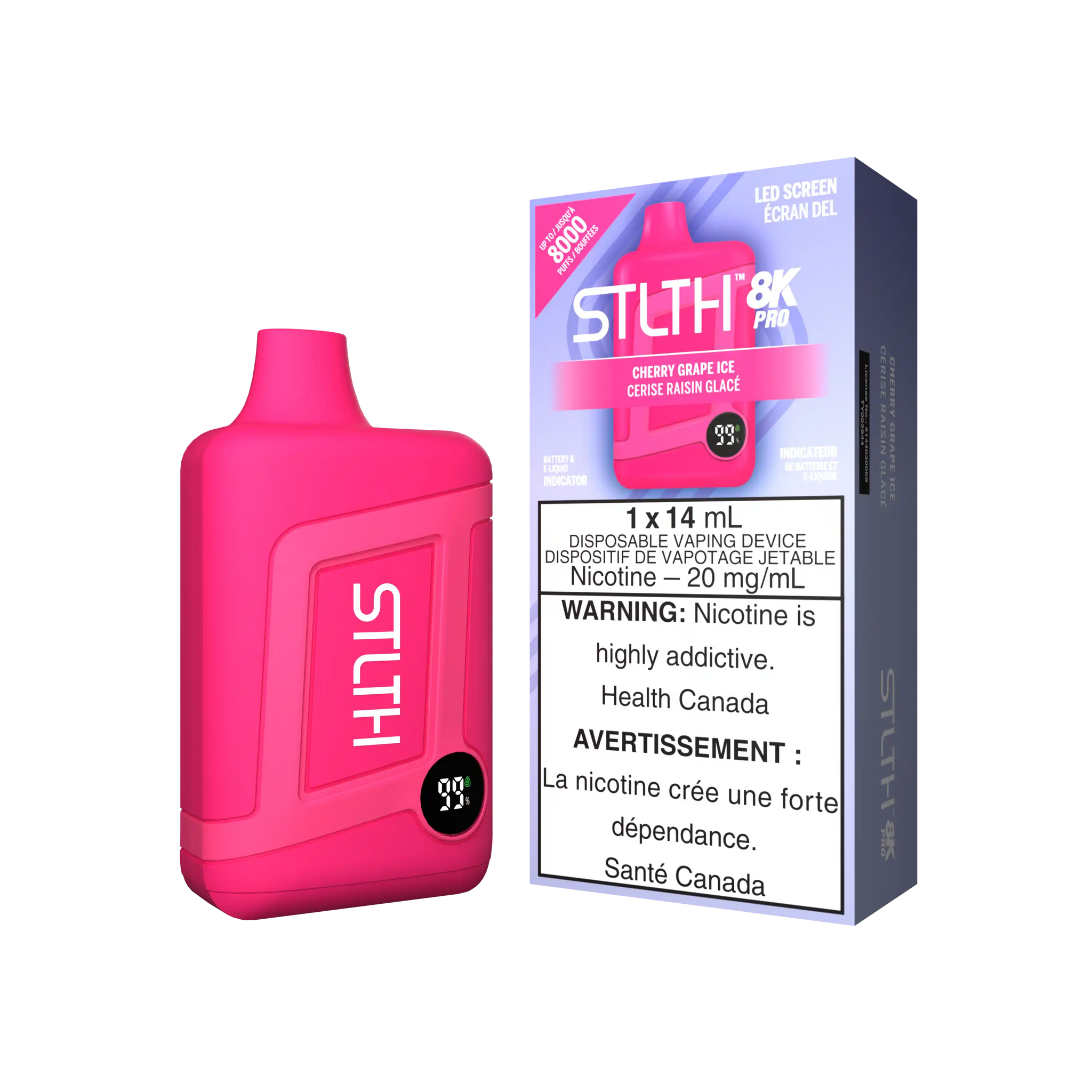 Cherry Grape Ice Stlth 8K Pro - Disposable Vape