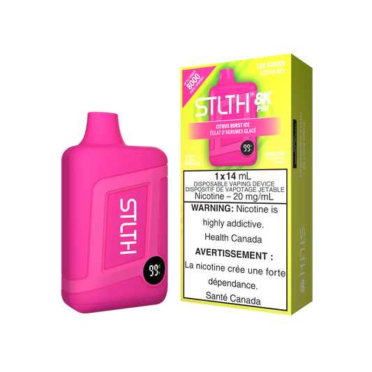 Citrus Burst Ice Stlth 8K Pro - Disposable Vape by STLTH