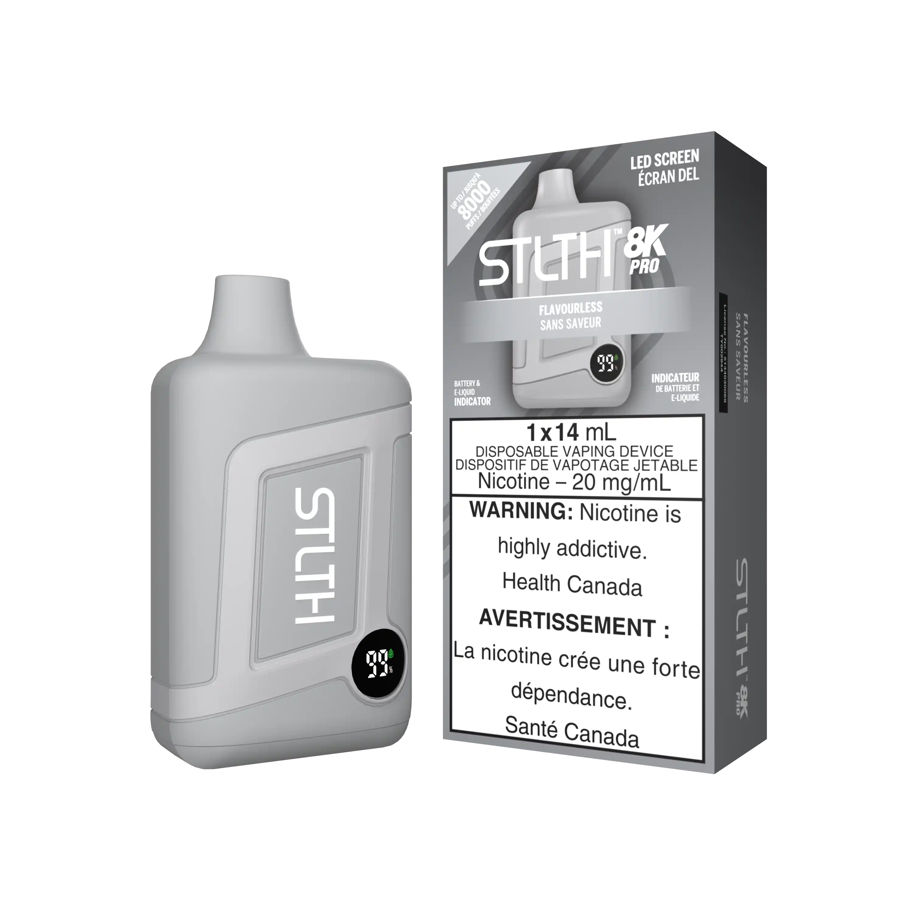 Flavourless Stlth 8K Pro - Disposable Vape by STLTH