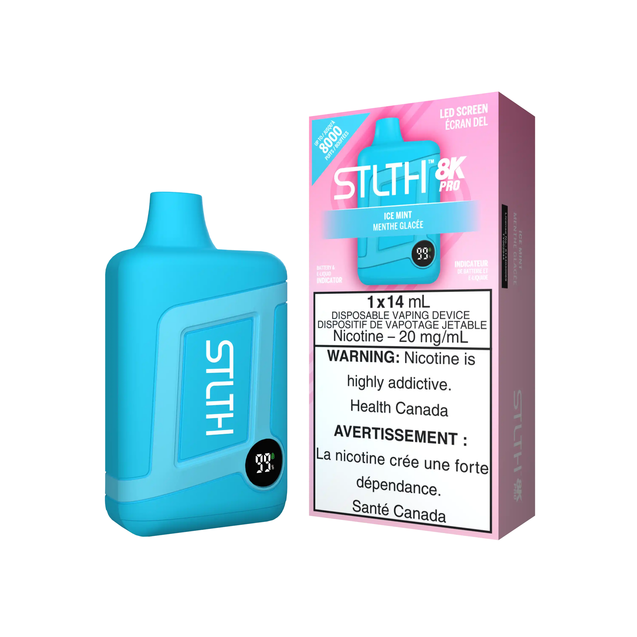 Ice Mint Stlth 8K Pro - Disposable Vape