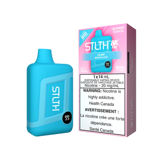 Ice Mint Stlth 8K Pro - Disposable Vape by STLTH