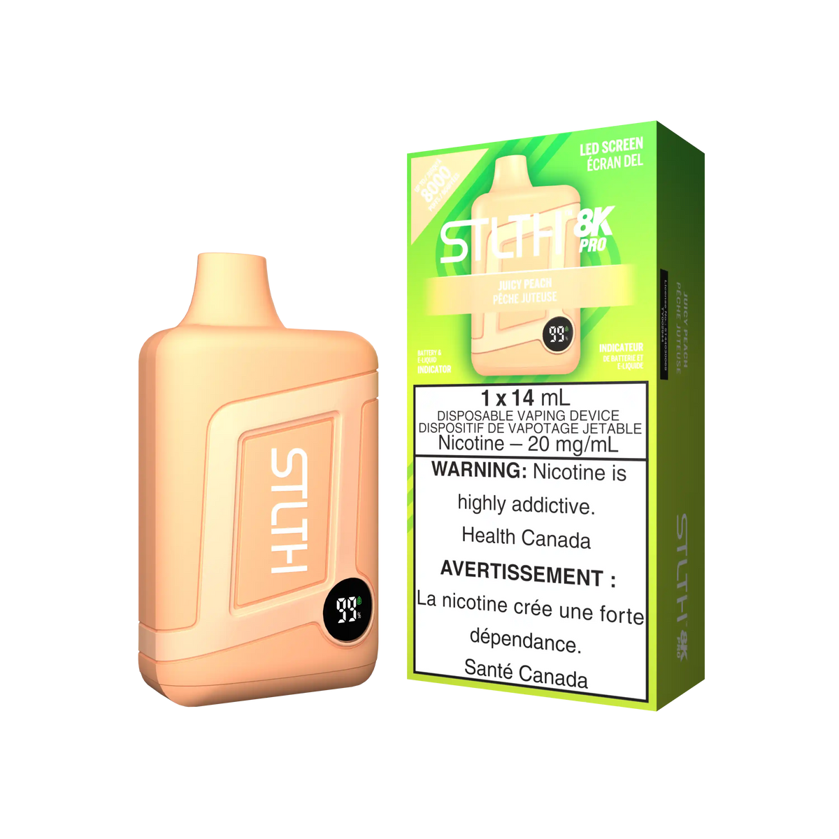Juicy Peach Stlth 8K Pro - Disposable Vape