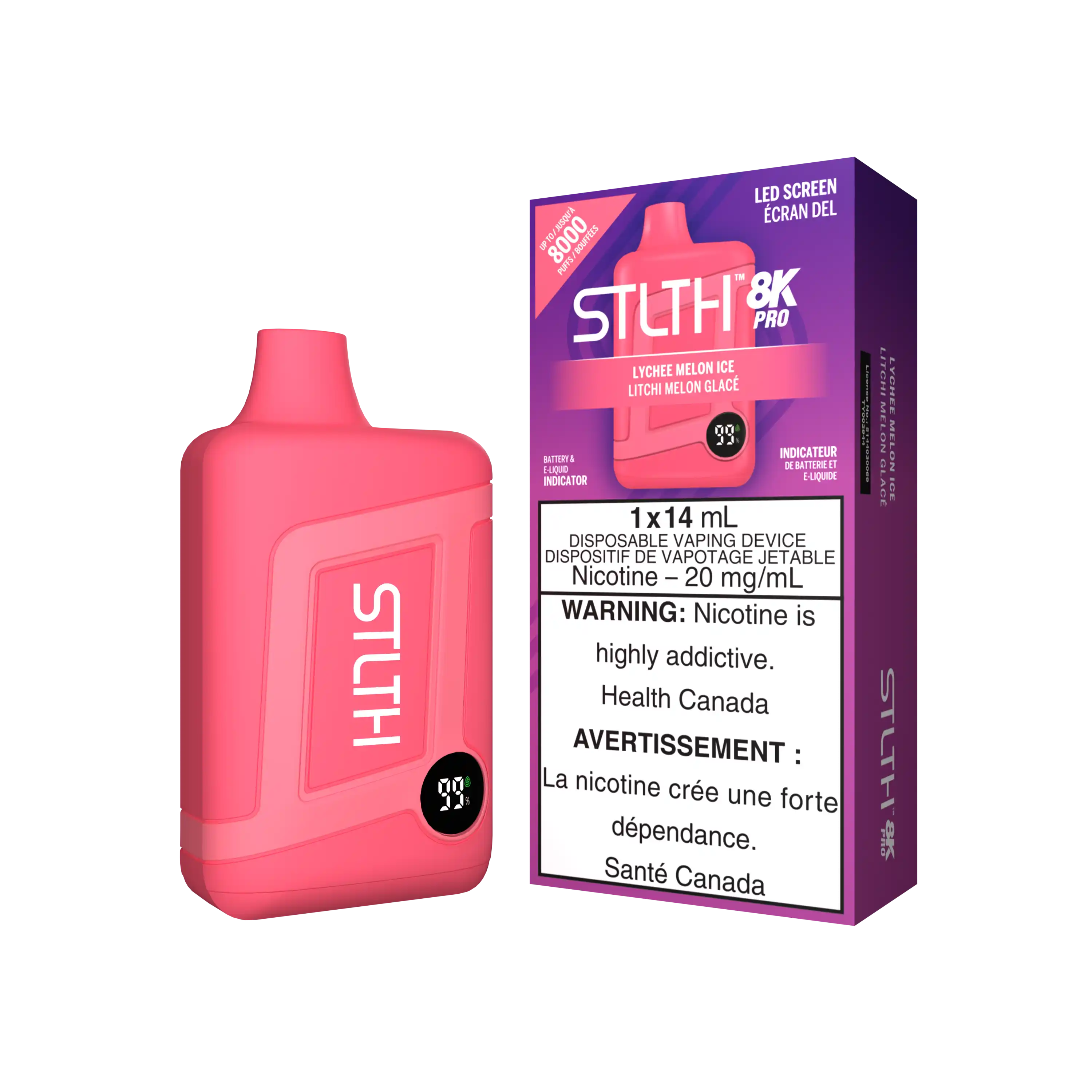 Lychee Melon Ice Stlth 8K Pro - Disposable Vape by STLTH