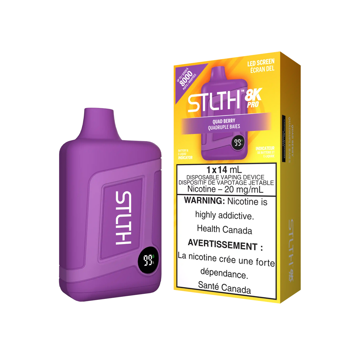 Quad Berry Stlth 8K Pro - Disposable Vape by STLTH