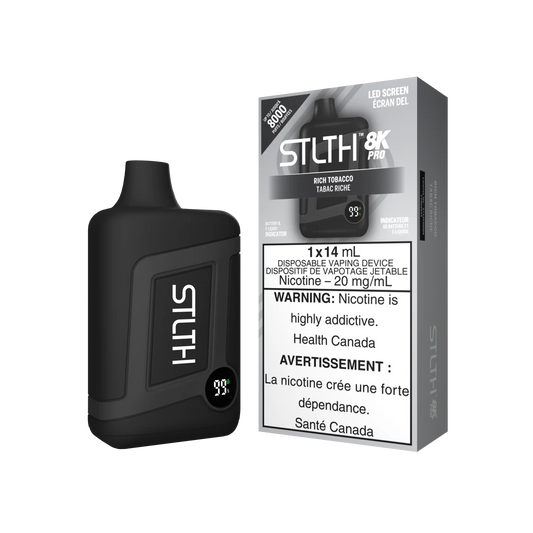 Rich Tobacco Stlth 8K Pro - Disposable Vape by STLTH