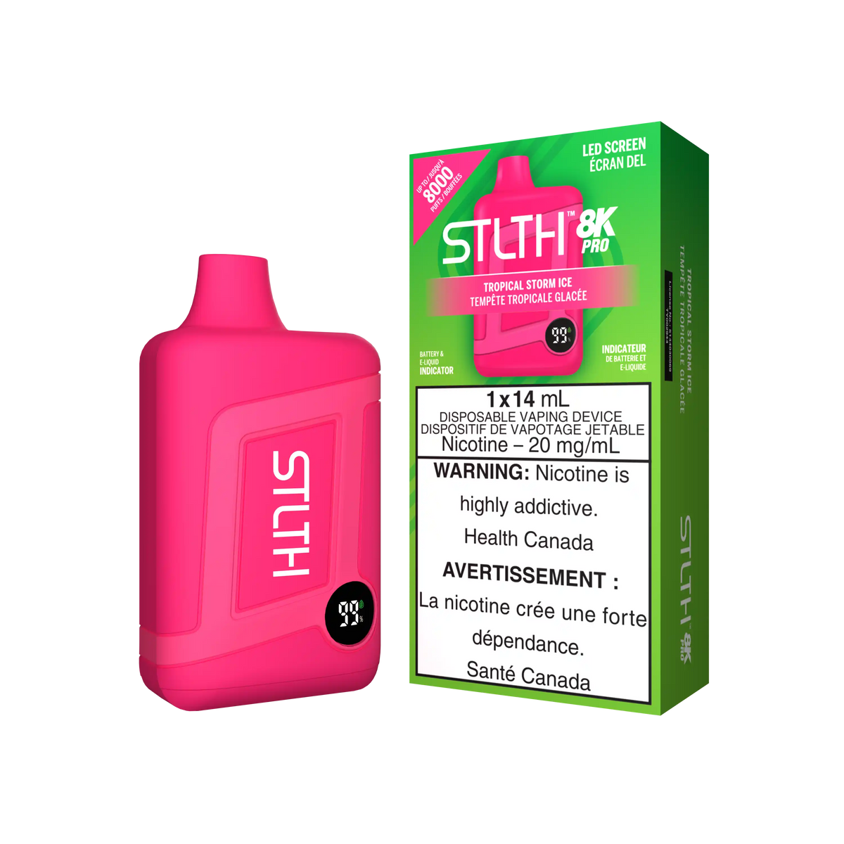 Tropical Storm Ice Stlth 8K Pro - Disposable Vape by STLTH