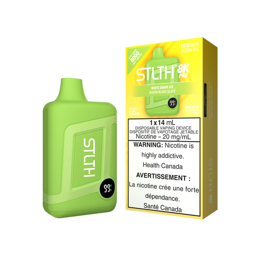 White Grape Ice Stlth 8K Pro - Disposable Vape by STLTH