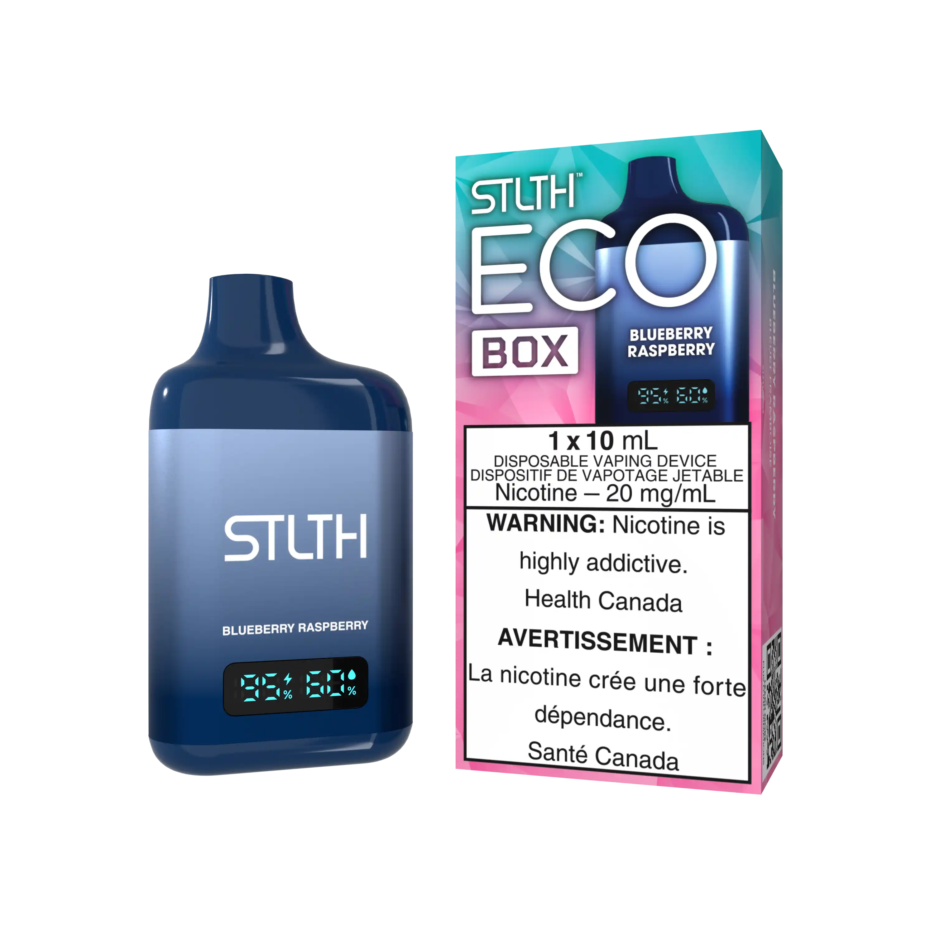 Blueberry Raspberry Stlth Eco Box - Disposable by STLTH